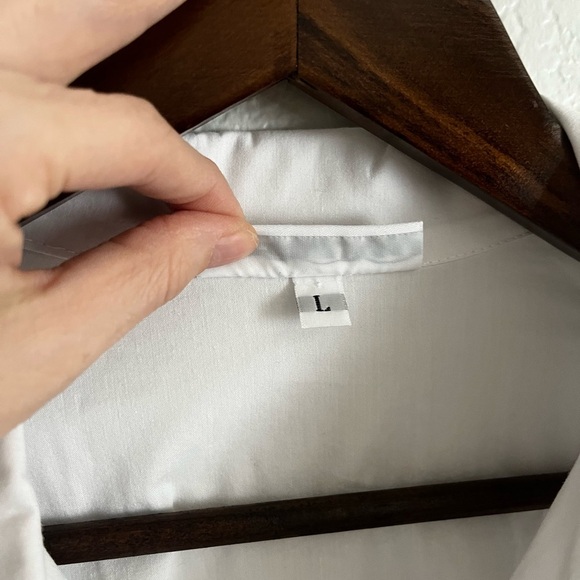 Bryn Walker Oversized Lagenlook Button Down Tunic Top Cotton Blend - Picture 7 of 10